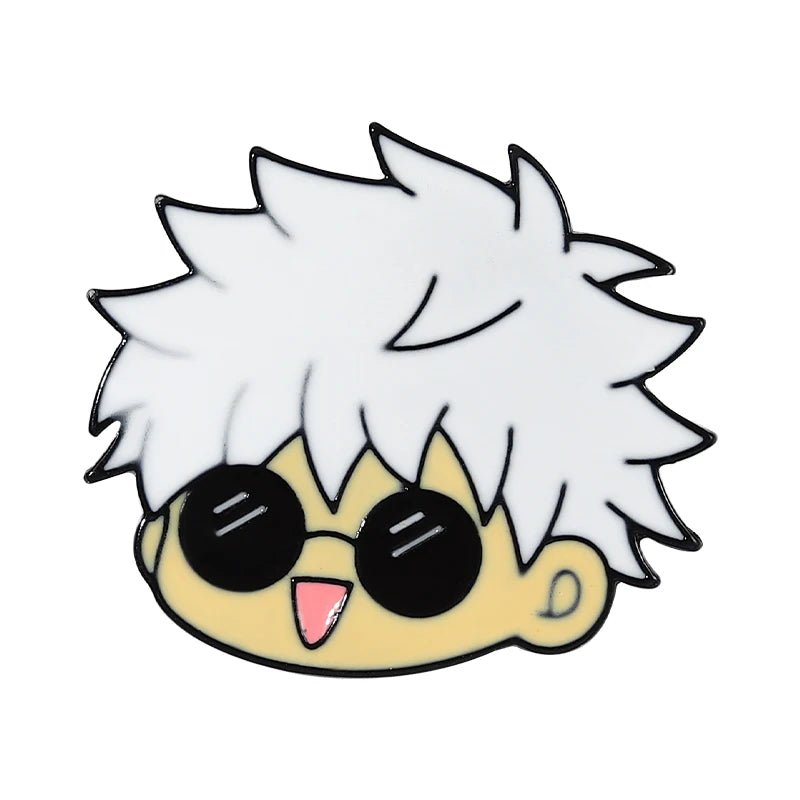 Jujutsu Kaisen – broche en émail, dessin animé, animaux, chat, chapeau en métal personnalisé, vêtements à revers, sac à dos, bijoux, cadeau pour Fans d'amis - Bloopop