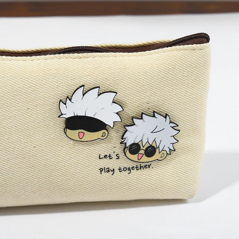 Jujutsu Kaisen – broche en émail, dessin animé, animaux, chat, chapeau en métal personnalisé, vêtements à revers, sac à dos, bijoux, cadeau pour Fans d'amis - Bloopop