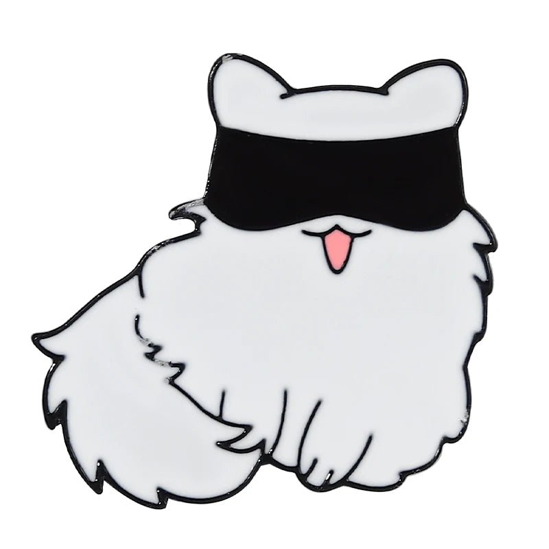 Jujutsu Kaisen – broche en émail, dessin animé, animaux, chat, chapeau en métal personnalisé, vêtements à revers, sac à dos, bijoux, cadeau pour Fans d'amis - Bloopop