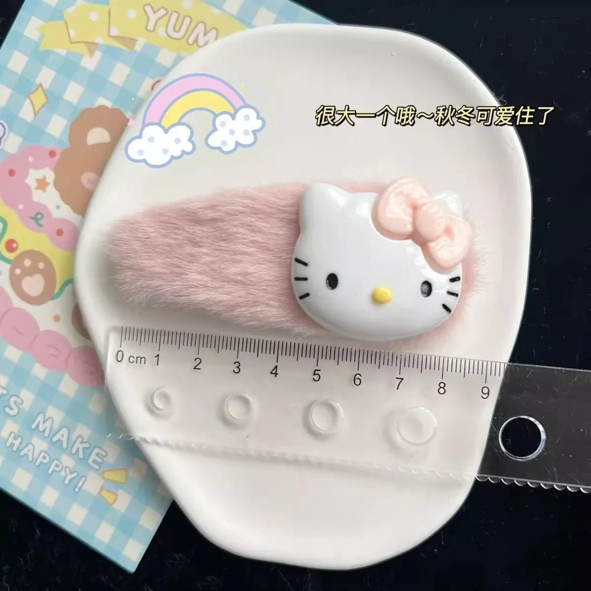 Mignon Sanrio rose épingle à cheveux dessin animé Hello Kitty filles Barrettes frange pince femmes filles cheveux accessoires pince coulissante bijoux cadeaux - Bloopop