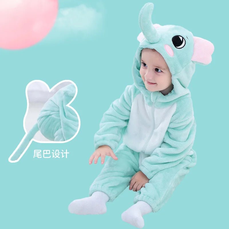 Tenue enfant en bas âge unisexe bébé Animal Costume Lion Costume pour enfants Homewear garçons combinaison Halloween habiller barboteuse - Bloopop