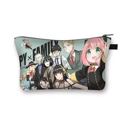 Trousse à cosmétiques de famille Spy X Anime pour femmes, petit porte - rouge à lèvres, bijoux en poudre, cadeau de maquillage, Harajuku Spy Family - Bloopop